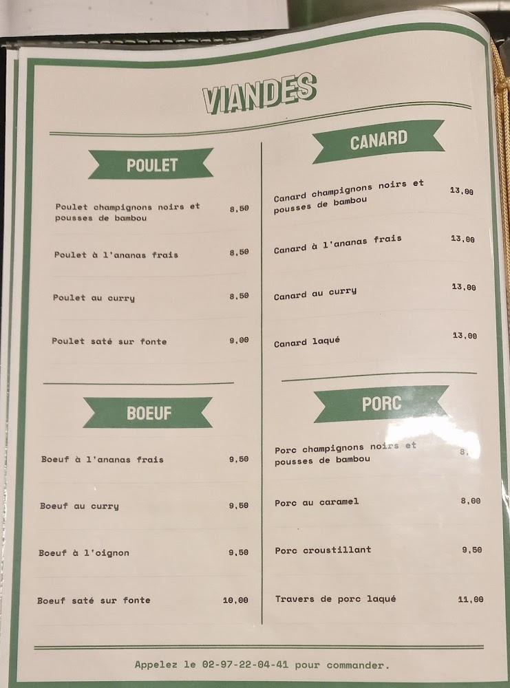 Aux Saveurs d'Asie - Menu Image 2